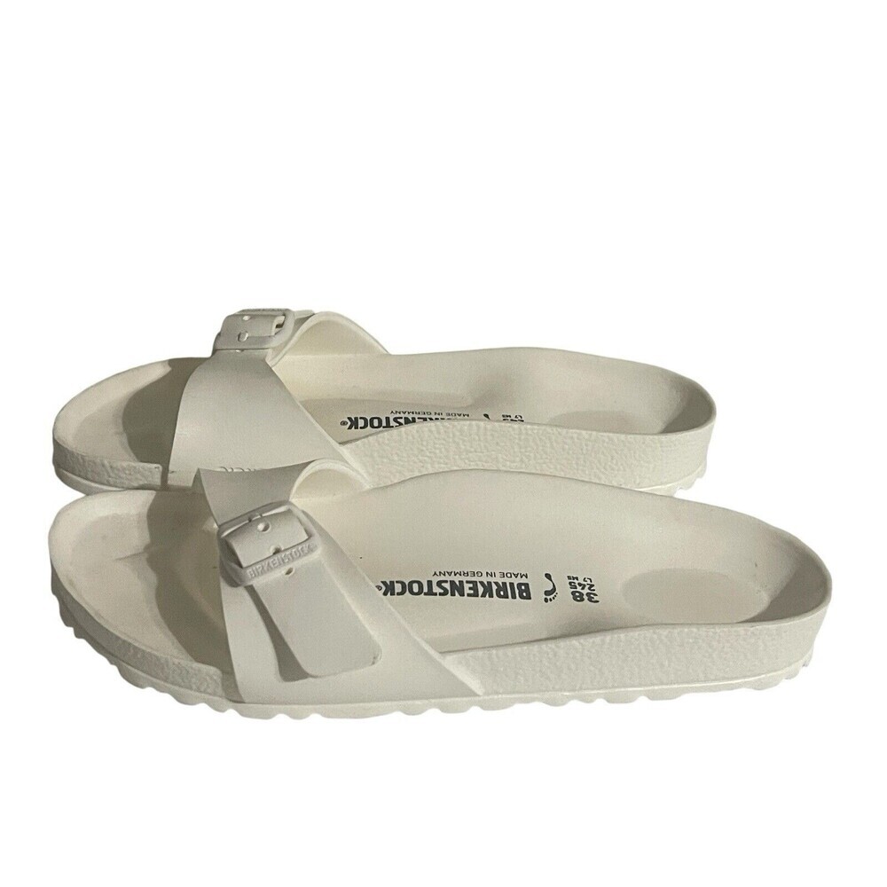 Birkenstock White Madrid EVA Slide Sandals